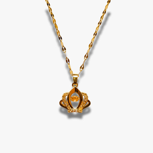 Gold Crown Pendant Necklace for Women – Fashion Jewelry